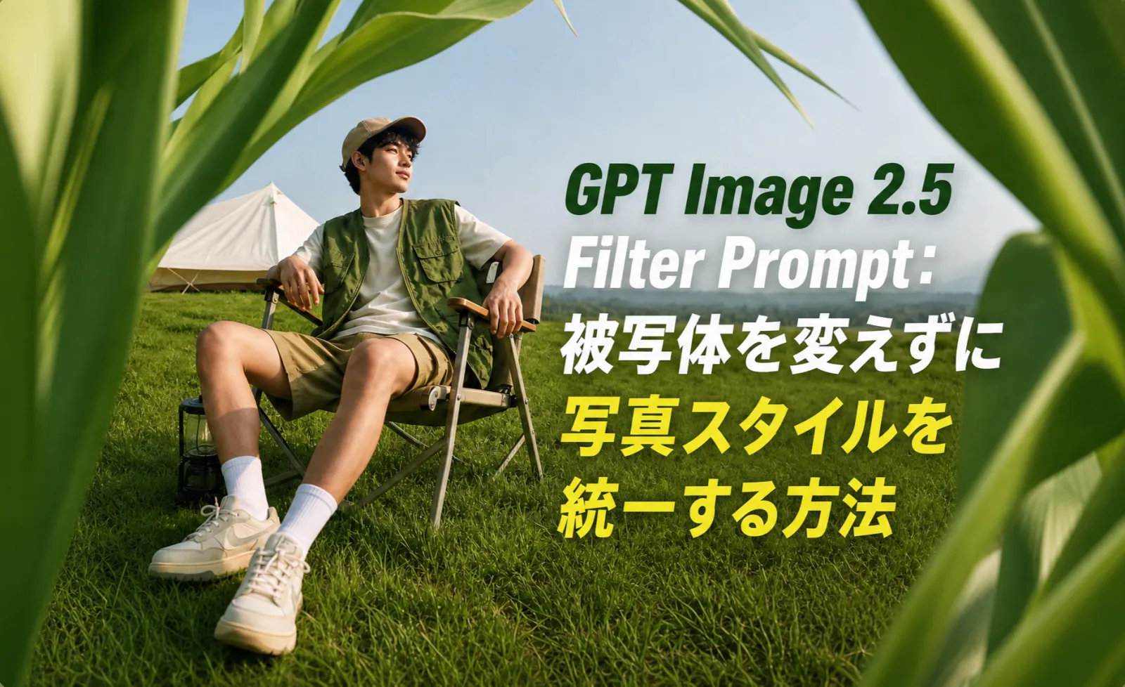 GPT Image 2.5 Filter Prompt:被写体を変えずに写真スタイルを統一する方法