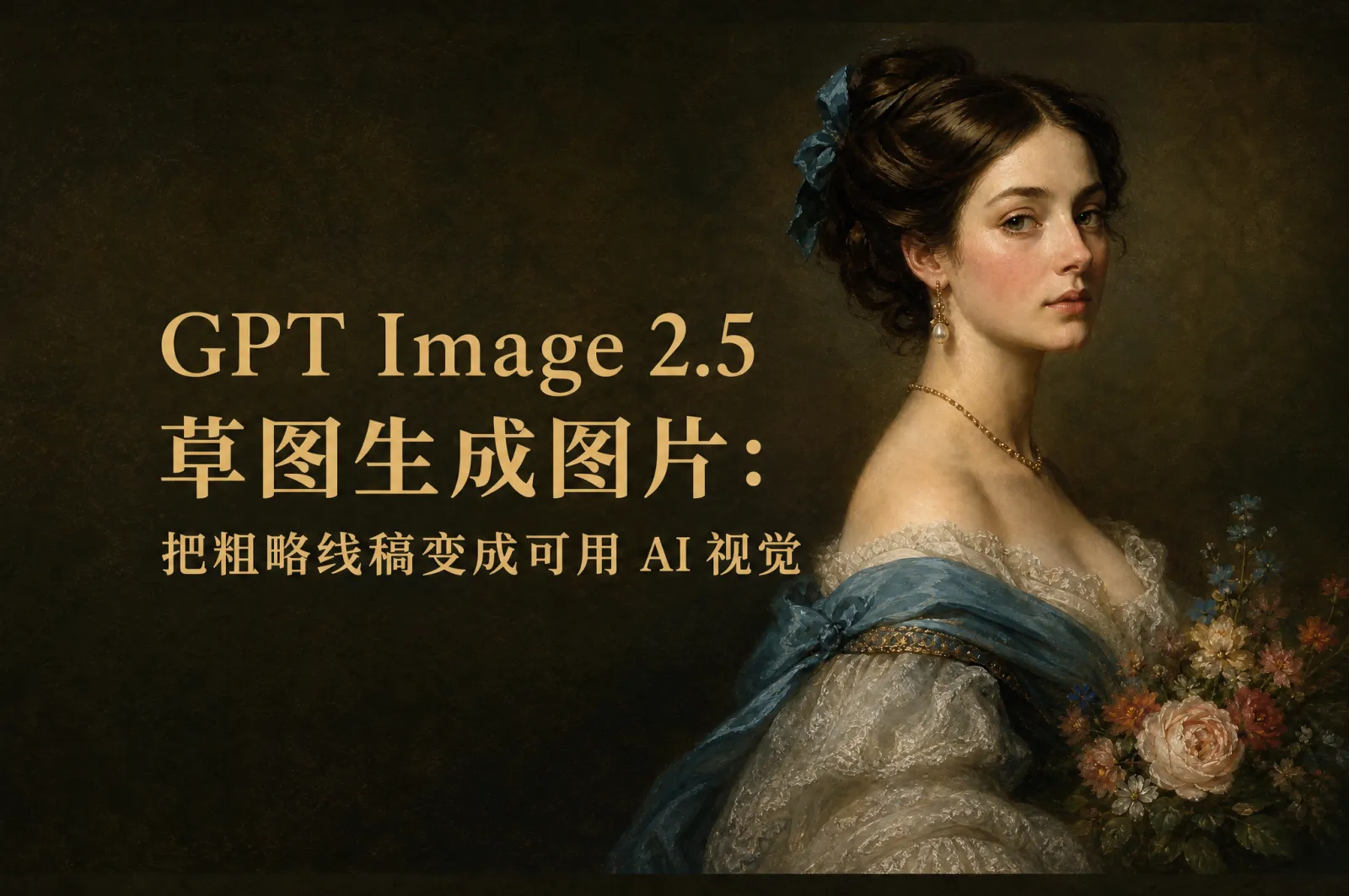 GPT Image 2.5 草图生成图片：把粗略线稿变成可用 AI 视觉