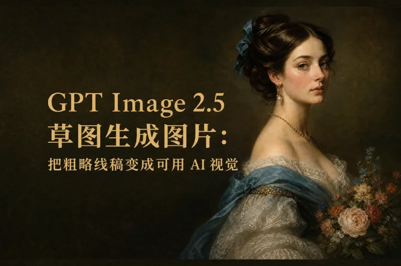 GPT Image 2.5 草图生成图片：把粗略线稿变成可用 AI 视觉