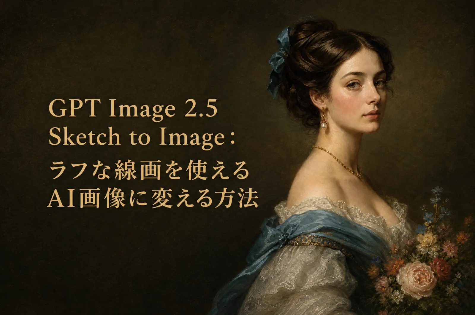 GPT Image 2.5 Sketch to Image：ラフな線画を使えるAI画像に変える方法