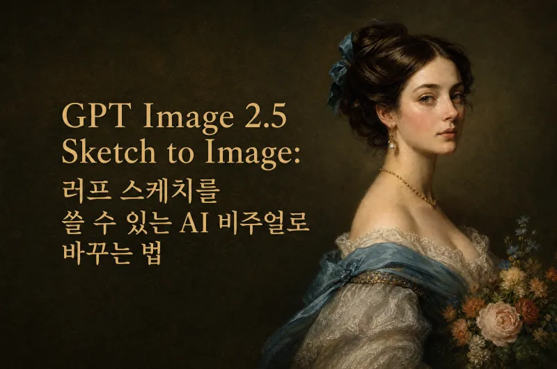 GPT Image 2.5 Sketch to Image: 러프 스케치를 쓸 수 있는 AI 비주얼로 바꾸는 법