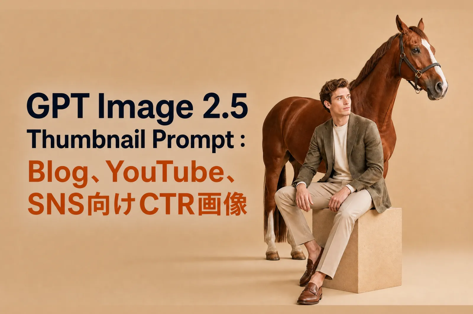 GPT Image 2.5 Thumbnail Prompt：Blog、YouTube、SNS向けCTR画像
