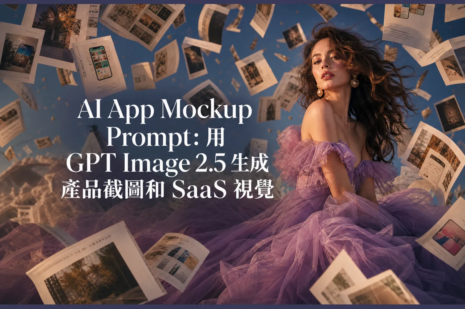 AI App Mockup Prompt：用 GPT Image 2.5 生成產品截圖和 SaaS 視覺
