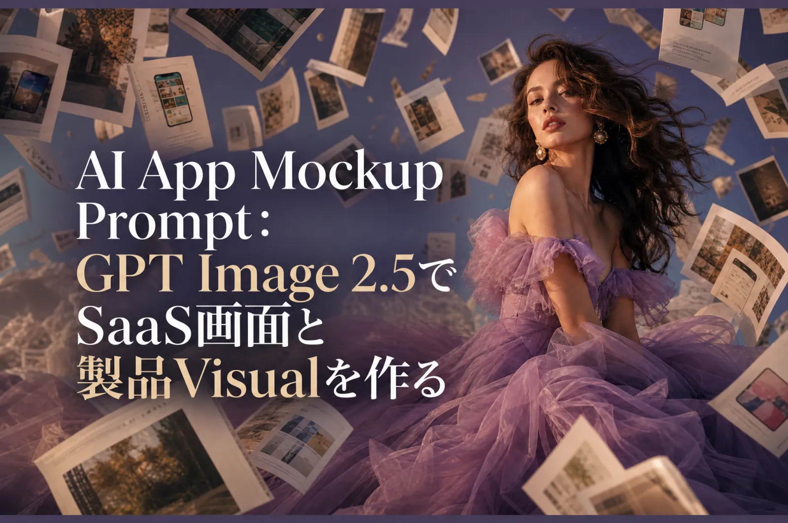 AI App Mockup Prompt:GPT Image 2.5でSaaS画面と製品Visualを作る
