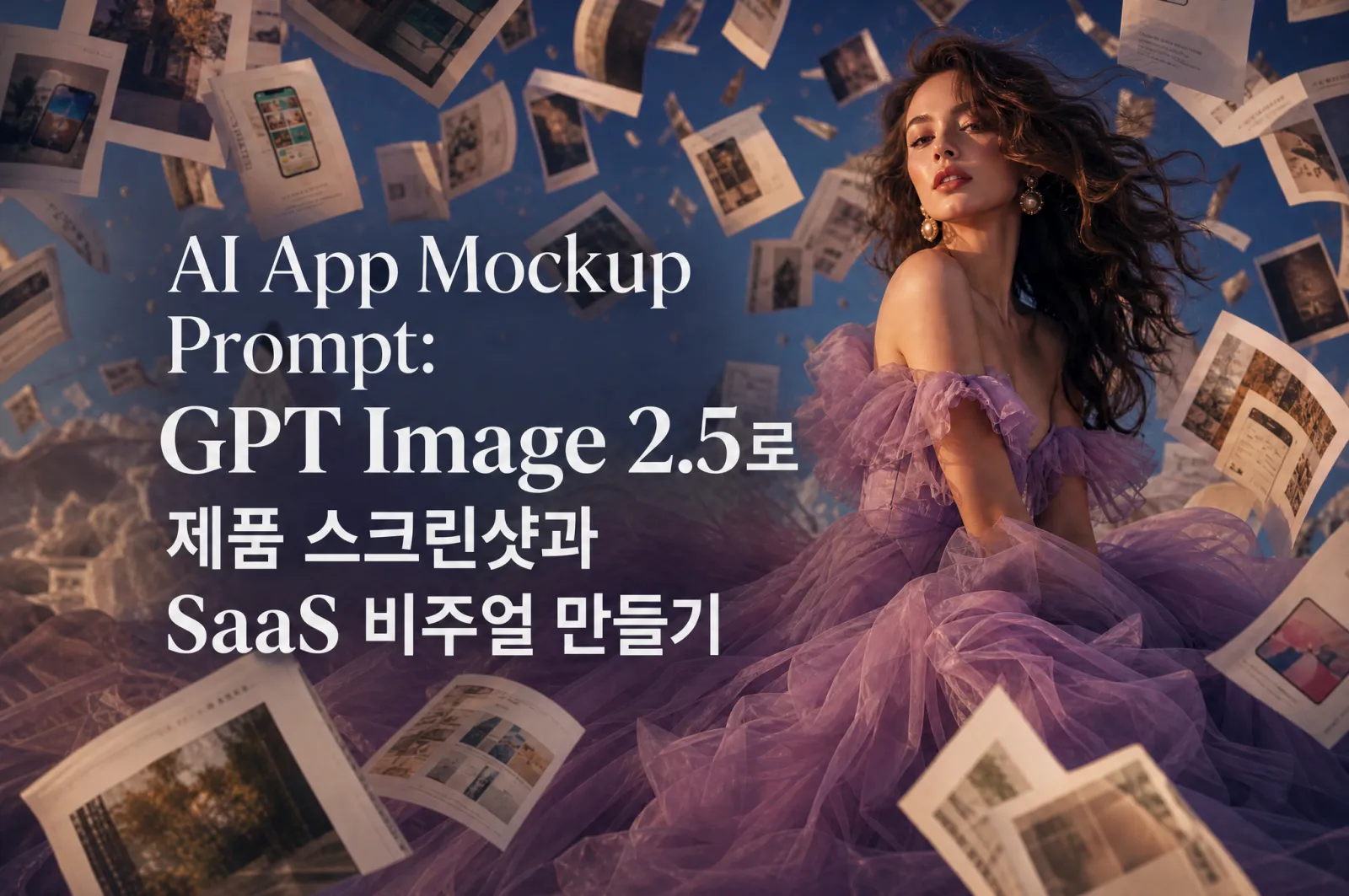 AI App Mockup Prompt: GPT Image 2.5로 제품 스크린샷과 SaaS 비주얼 만들기