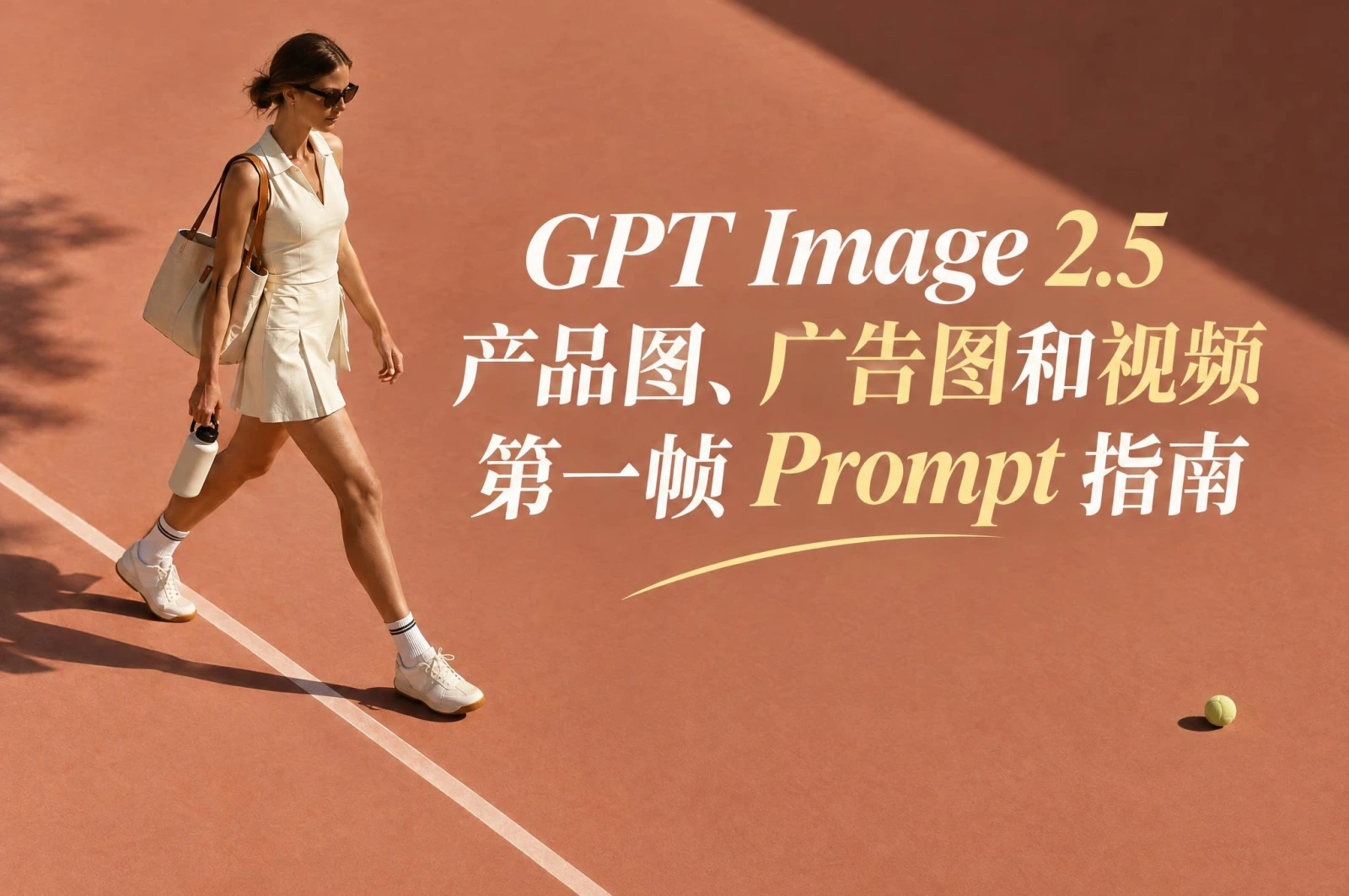 GPT Image 2.5 产品图、广告图和视频第一帧 Prompt 指南