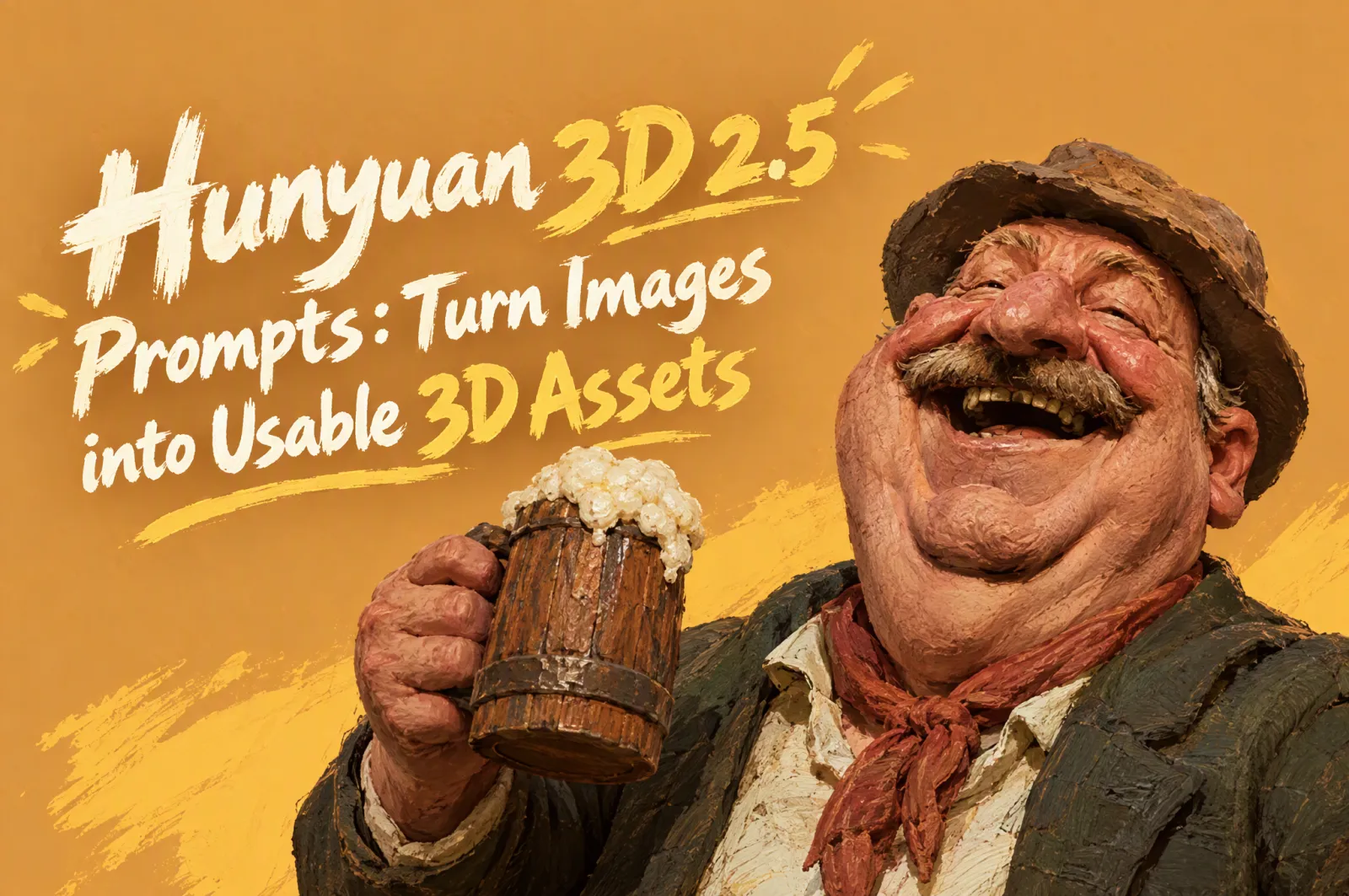 Hunyuan 3D 2.5 提示詞指南：如何把圖片變成可用 3D 資產