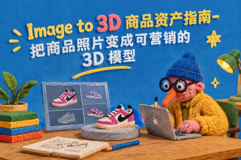 Image to 3D 商品资产指南：把商品照片变成可营销的 3D 模型