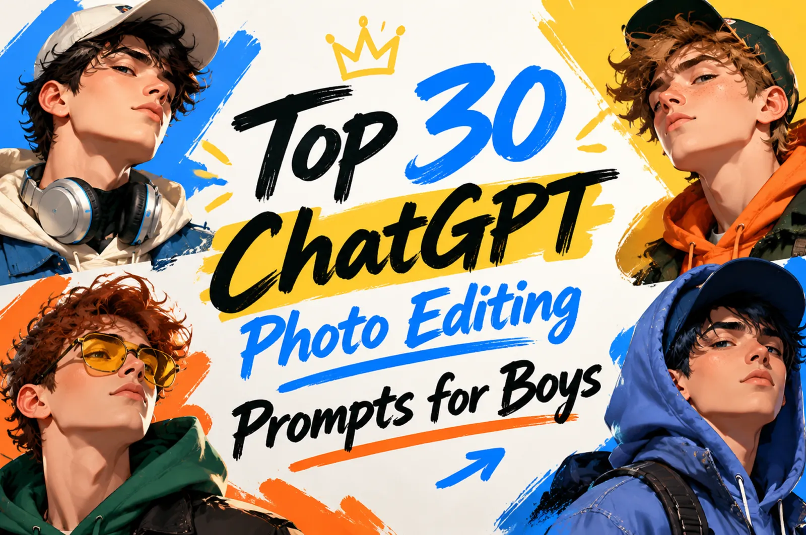 男性向けChatGPT写真編集プロンプト30選 アイコンから映画風まで