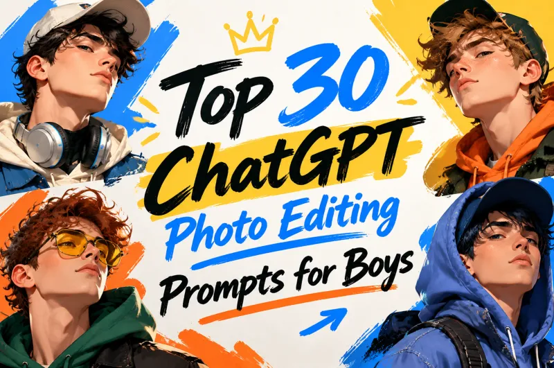 男性向けChatGPT写真編集プロンプト30選 アイコンから映画風まで