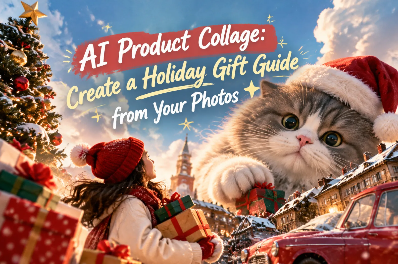AIで商品コラージュを作る方法：写真からホリデーギフトガイドへ